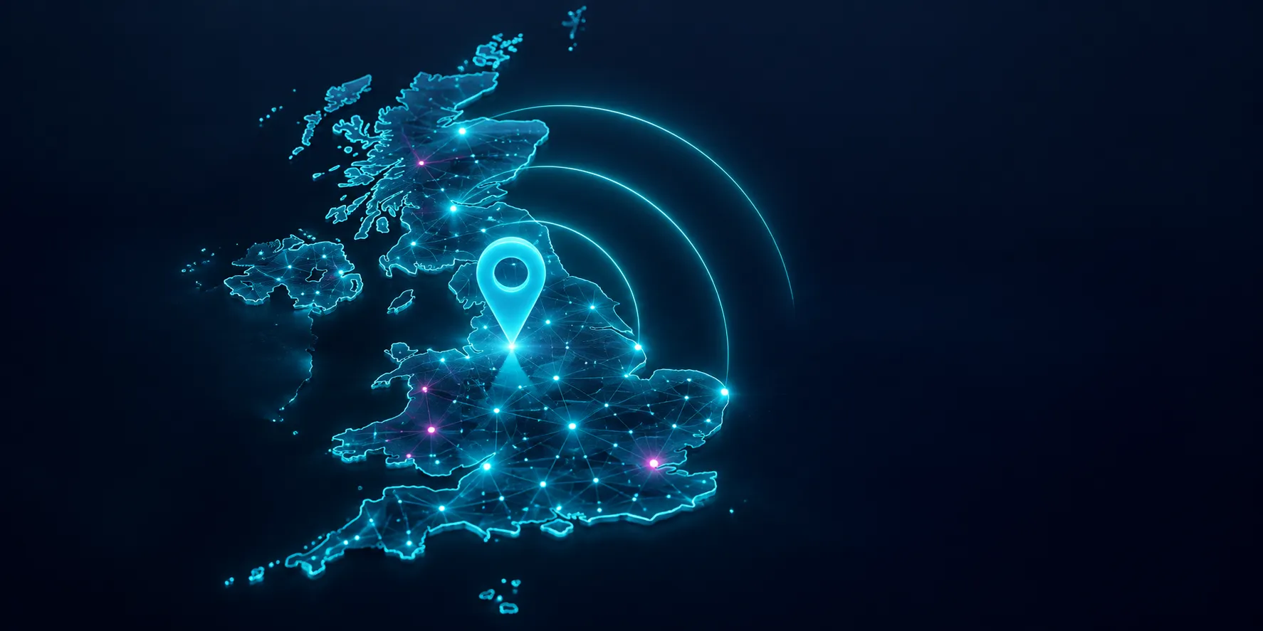 GPS coverage across the UK for the Anywhere Pendant